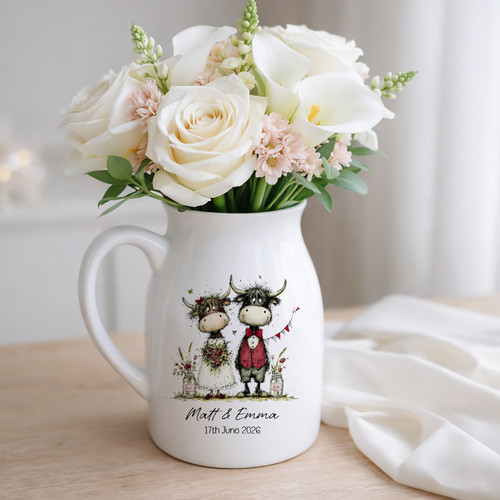 Personalised ceramic vase - personalised,