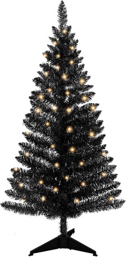 4ft lighted artificial black - artificial,