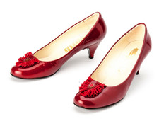 Vintage Court Shoes Ruby Red