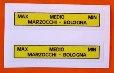 DUCATI BEVEL SINGLES SHOCK ABSORBER LOWER  SPRING PRELOAD STICKERS PAIR