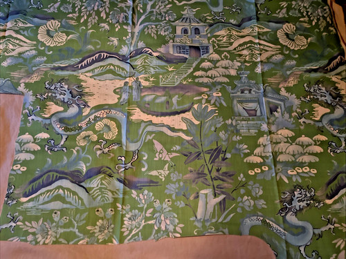 Gardens chinoiserie fabric - gardens,