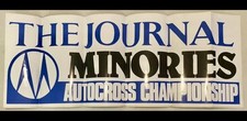 Vintage The Journal Minories Autocross Rally Championship Sticker Decal 93x35cm