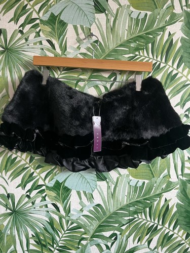 Debut black faux fur - , shrug