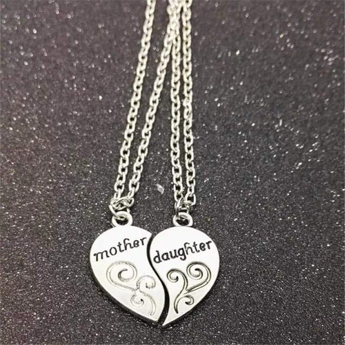 Silver heart mother - heart,