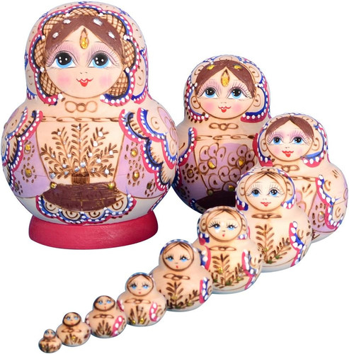10pcs russian nesting - russian,