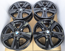 4x GENUINE BLACK BMW 1 2