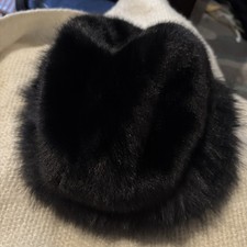 Black Russian Faux Fur Cossack Nikita Winter Hat One Size