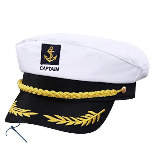 Navy captain hat skipper yacht - navy,