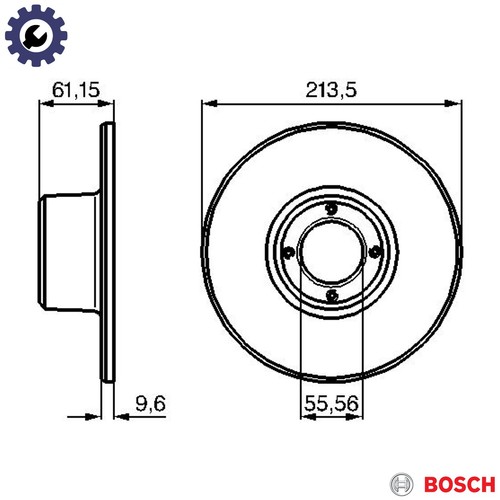 Brake disc 986 478 811 - 2x,