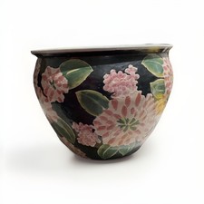 Chinese Oriental Asian Pot Porcelain Fish Bowl Antique Large Planter Jardiniere