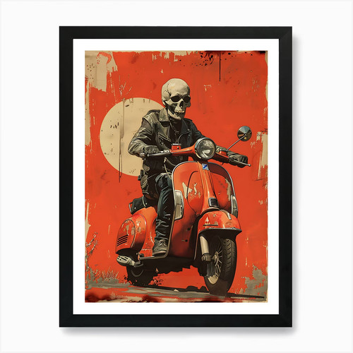 Skeleton moped 4 - on, a