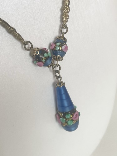 Antique venetian blue satin - blue,