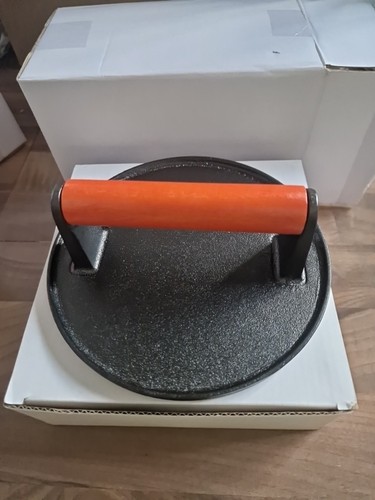 Cast iron burger press - burger, with