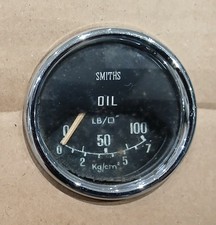 Smiths 0-100 Psi Oil Pressure Gauge 52mm Chrome Bezel Mini MG Triumph BMC 