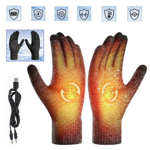 Electric heated gloves usb - heated,