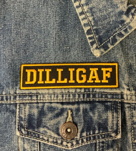 Dilligaf iron embroidered - dilligaf,