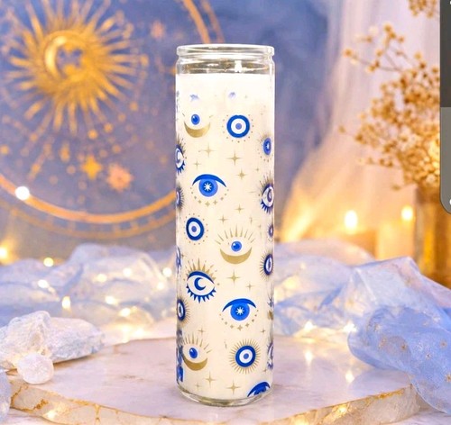 White sage candle - white,