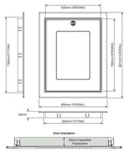 Ebay Manthorpe Drop Down Loft Access Door - Twist Catch GL250-03