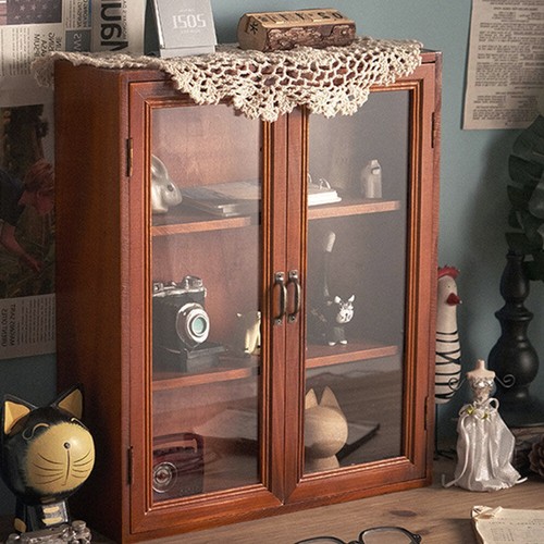 Vintage desktop small cabinet - vintage,