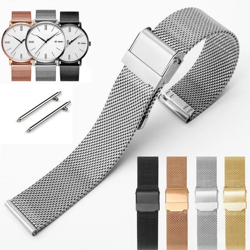 Stainless steel milanese watch - stainless,