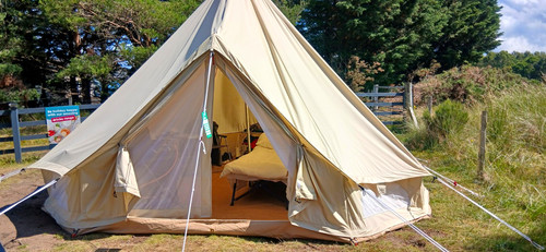 Beige bell tent m - tent,