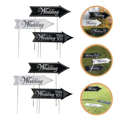 Sets wedding signs yard - 2,