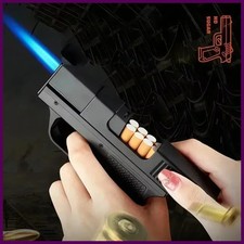 Lighters Cigarette Box  Lighter Gas Lighter Welding Gun Capacit 10PCS Windproof