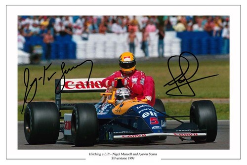 Nigel mansell ayrton senna - &,