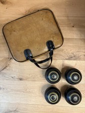 R.G. Lawrie Linkmaster Lawn Bowls Set (Size 3) + Case – Black/Yellow