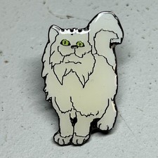 White Persian Cat 1" Metal