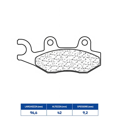 Sintered brake pads for - brake, ducati