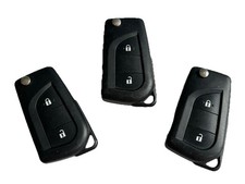 3 x Toyota 2 button flip key