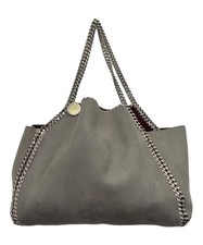 Stella McCartney Hand Bag Tote Purse Reversible Falabella Gray Red Authentic