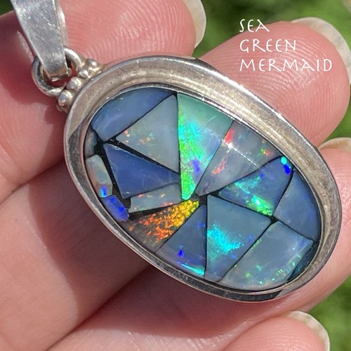 Australian black opal triplet - black,