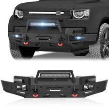 For 2020-2024 Landrover Defender 90 110 Front Bumper W/ Winch Plate&Sensor Holes