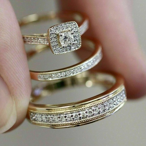 Round trio wedding - round,