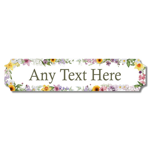 Personalised any text sign - text, on