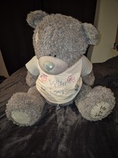 80cm Extra Large Me to You Tatty Teddy Blue Nose With Love Top