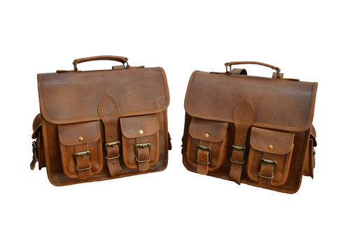 Vintage leather motorcycle - leather,