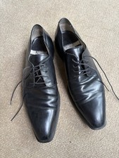 Pal Zileri Men’s Black Leather Derby Shoes UK9.5