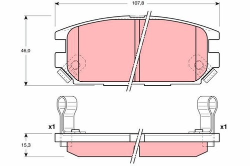 Gdb3199 brake pad set - brake,