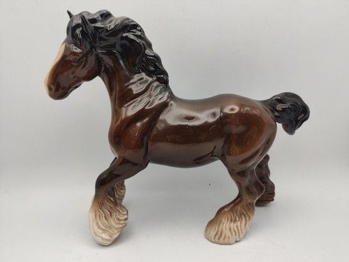 Beswick cantering shire horse - cantering,