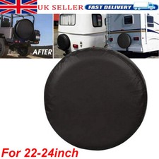 Plain Spare Wheel Cover Tyre Cover for Caravan, RV and Camper Trailer 22-24inch