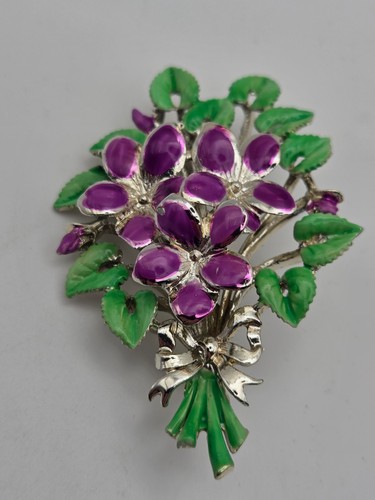 Vintage silver tone - , signed