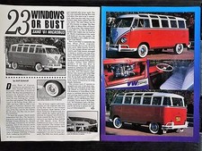 1961 Volkswagon VW 23 Window Microbus - 2 Page Original Article 