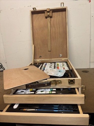 Portable wooden art - wooden, box