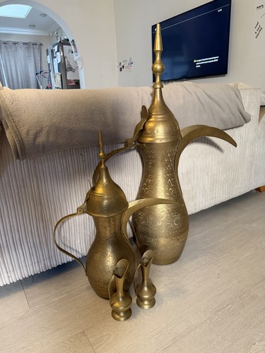 Large vintage brass arabic - vintage,