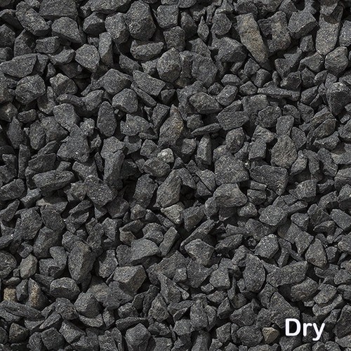 Black basalt chippings - black,