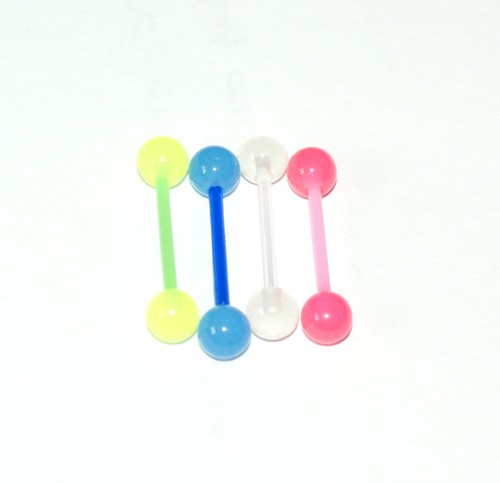 Tongue bar glow the dark - in,