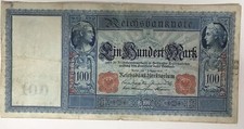 Germany, 1908, 100 Mark, Banknote, Wilhelm II, collectible Item B0867328